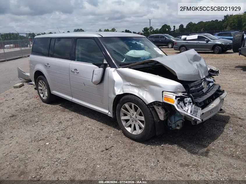 2012 Ford Flex Sel VIN: 2FMGK5CC5CBD21929 Lot: 45626094