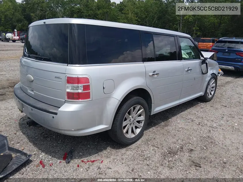 2012 Ford Flex Sel VIN: 2FMGK5CC5CBD21929 Lot: 45626094