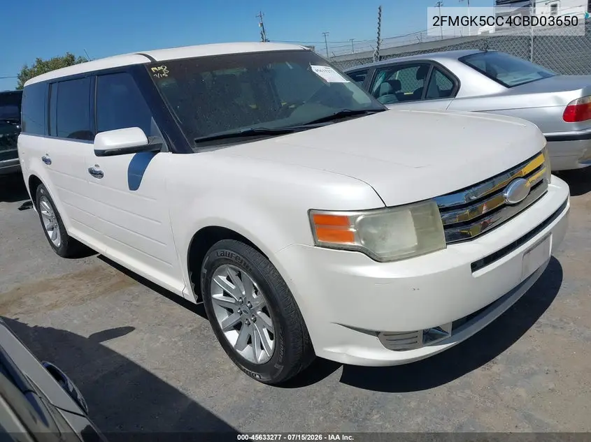 2012 Ford Flex Sel VIN: 2FMGK5CC4CBD03650 Lot: 45633277