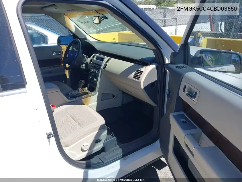 2012 Ford Flex Sel VIN: 2FMGK5CC4CBD03650 Lot: 45633277