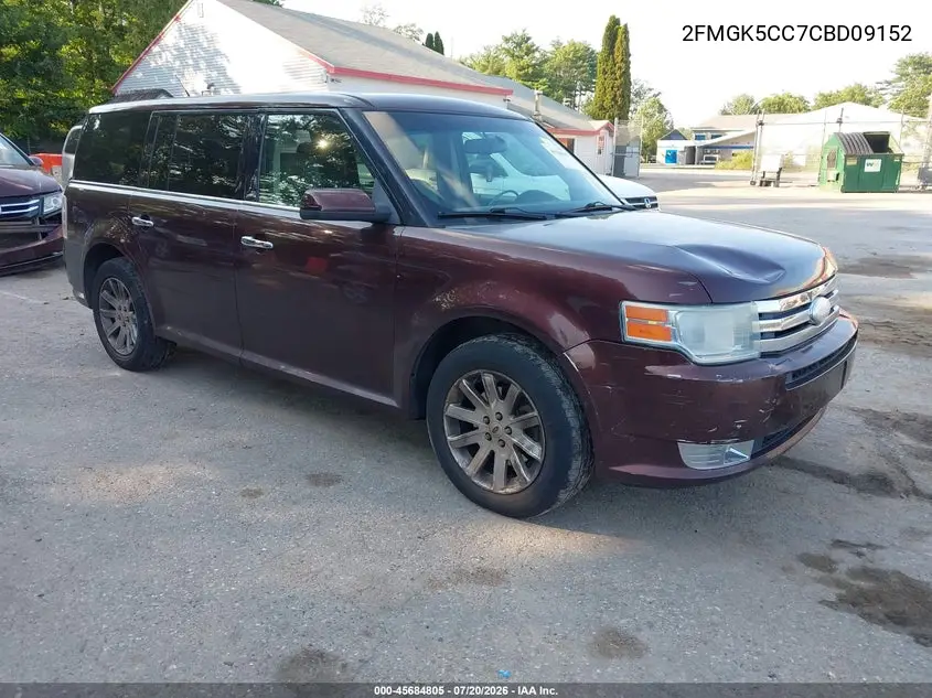 2012 Ford Flex Sel VIN: 2FMGK5CC7CBD09152 Lot: 45684805