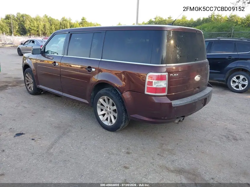 2012 Ford Flex Sel VIN: 2FMGK5CC7CBD09152 Lot: 45684805
