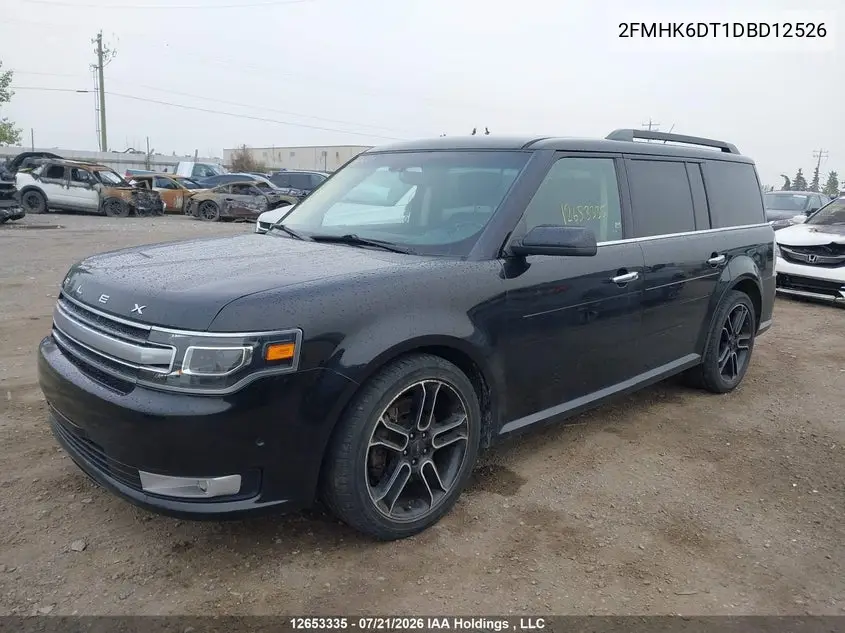2013 Ford Flex Limited VIN: 2FMHK6DT1DBD12526 Lot: 12653335