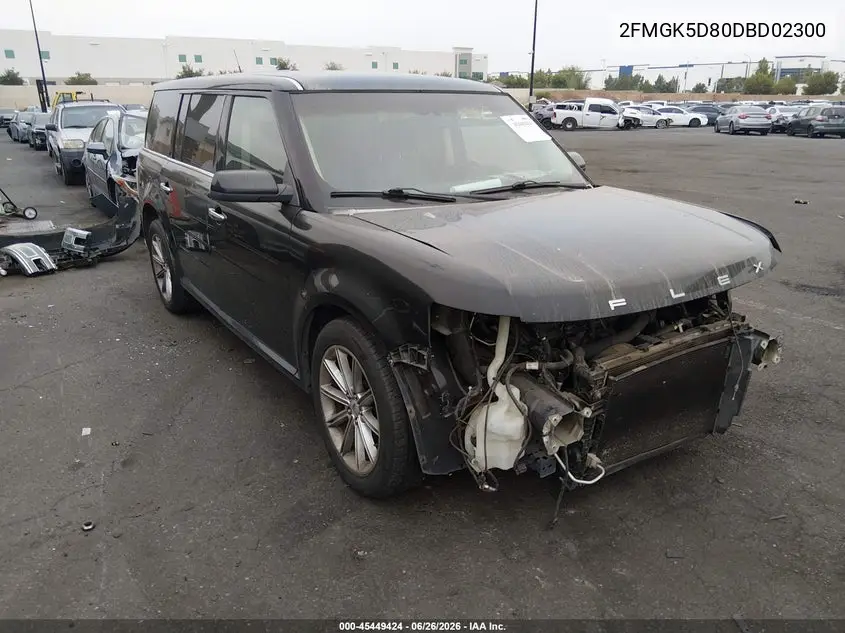 2013 Ford Flex Limited VIN: 2FMGK5D80DBD02300 Lot: 45449424
