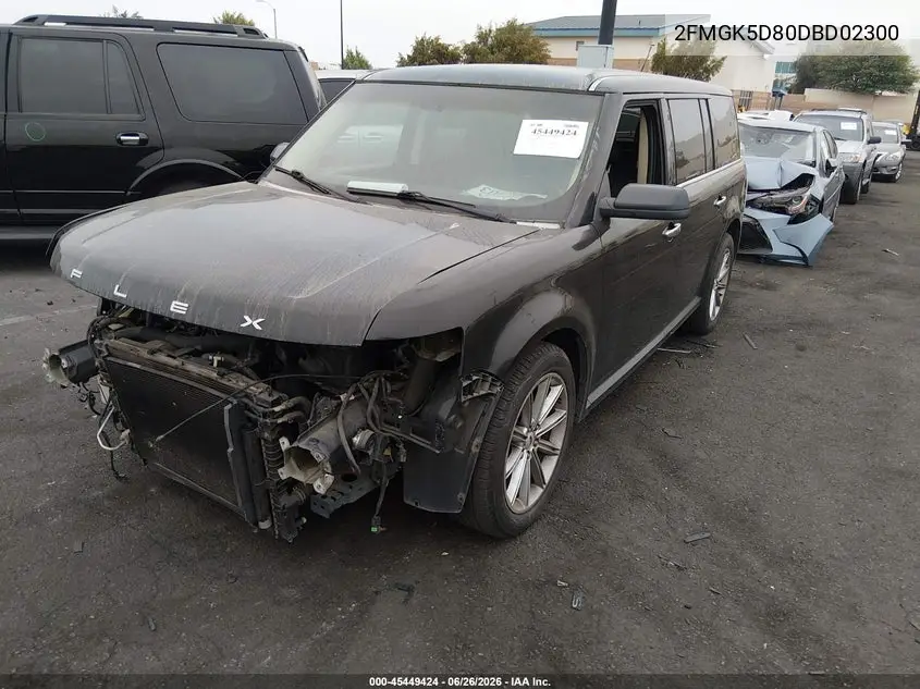 2013 Ford Flex Limited VIN: 2FMGK5D80DBD02300 Lot: 45449424