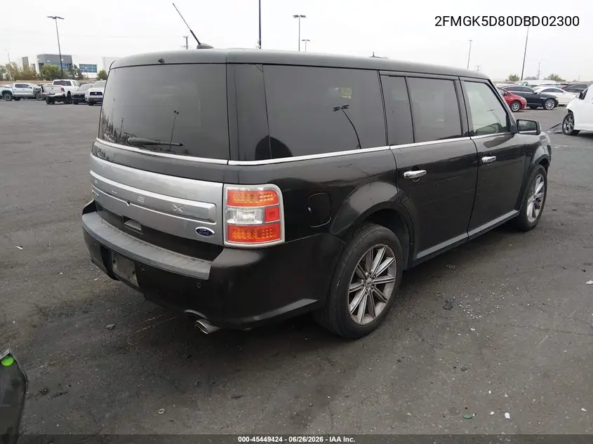 2013 Ford Flex Limited VIN: 2FMGK5D80DBD02300 Lot: 45449424