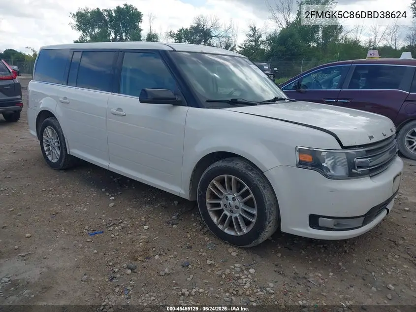 2013 Ford Flex Sel VIN: 2FMGK5C86DBD38624 Lot: 45455129
