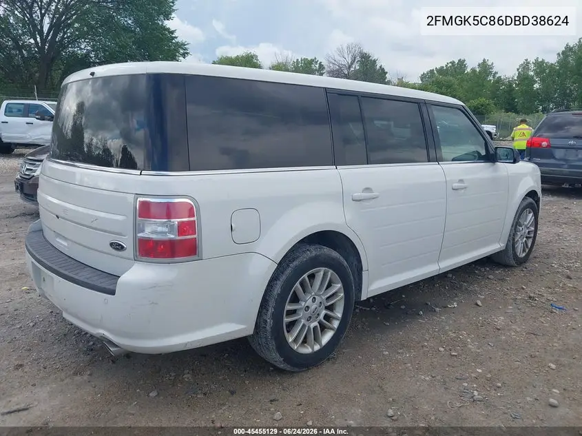 2013 Ford Flex Sel VIN: 2FMGK5C86DBD38624 Lot: 45455129