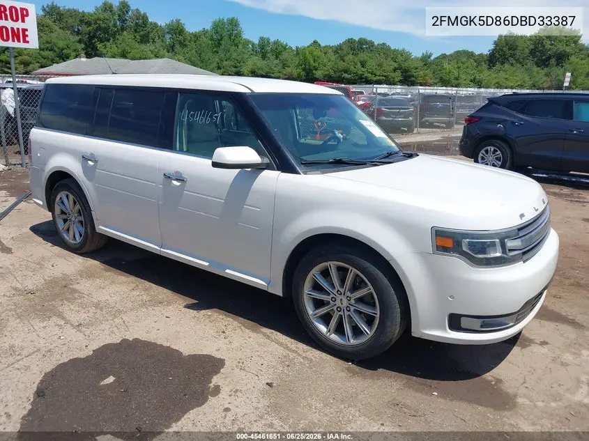 2013 Ford Flex Limited VIN: 2FMGK5D86DBD33387 Lot: 45461651
