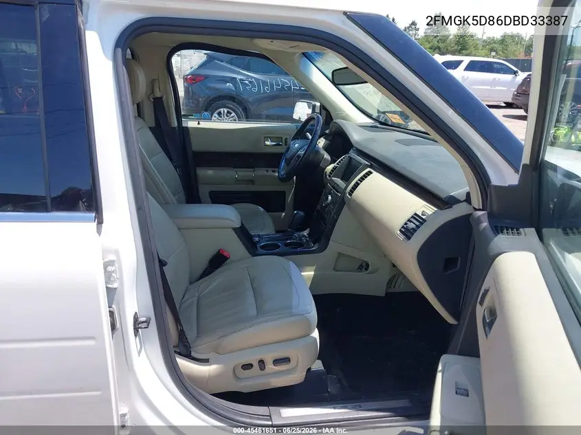 2013 Ford Flex Limited VIN: 2FMGK5D86DBD33387 Lot: 45461651