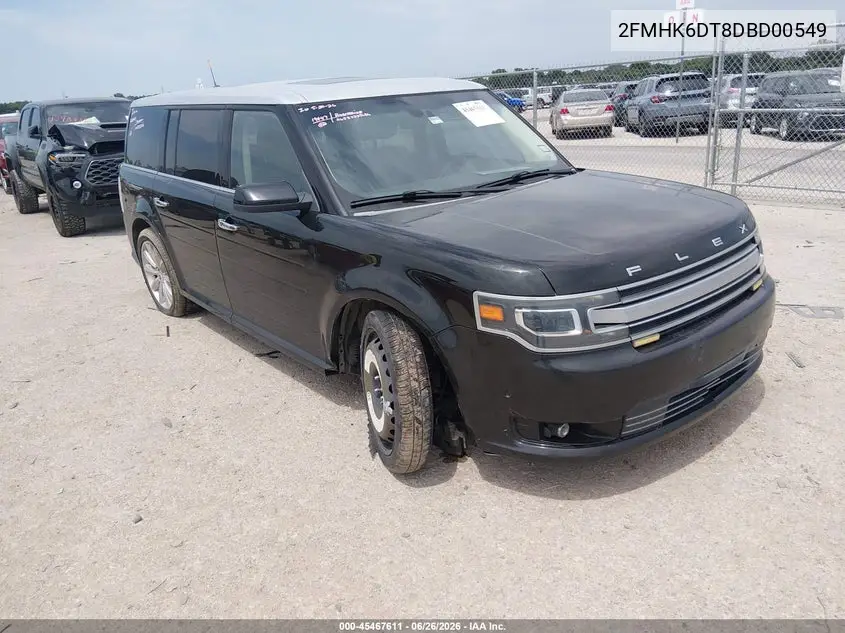 2013 Ford Flex Limited VIN: 2FMHK6DT8DBD00549 Lot: 45467611