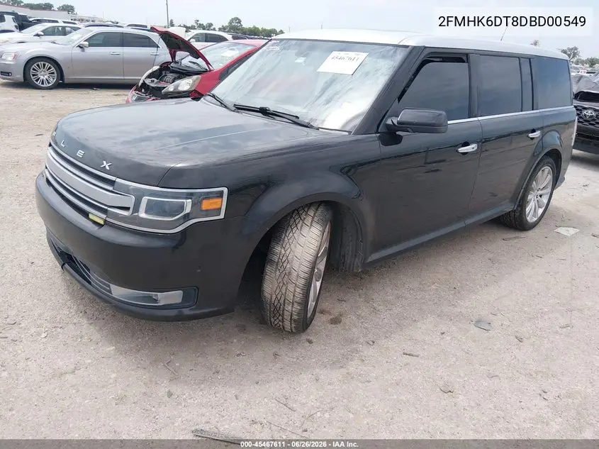 2013 Ford Flex Limited VIN: 2FMHK6DT8DBD00549 Lot: 45467611