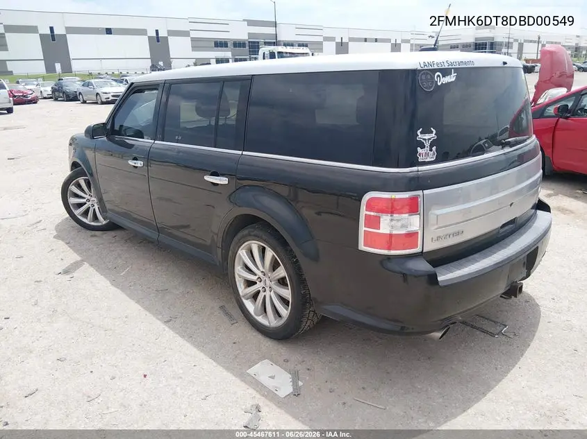 2013 Ford Flex Limited VIN: 2FMHK6DT8DBD00549 Lot: 45467611