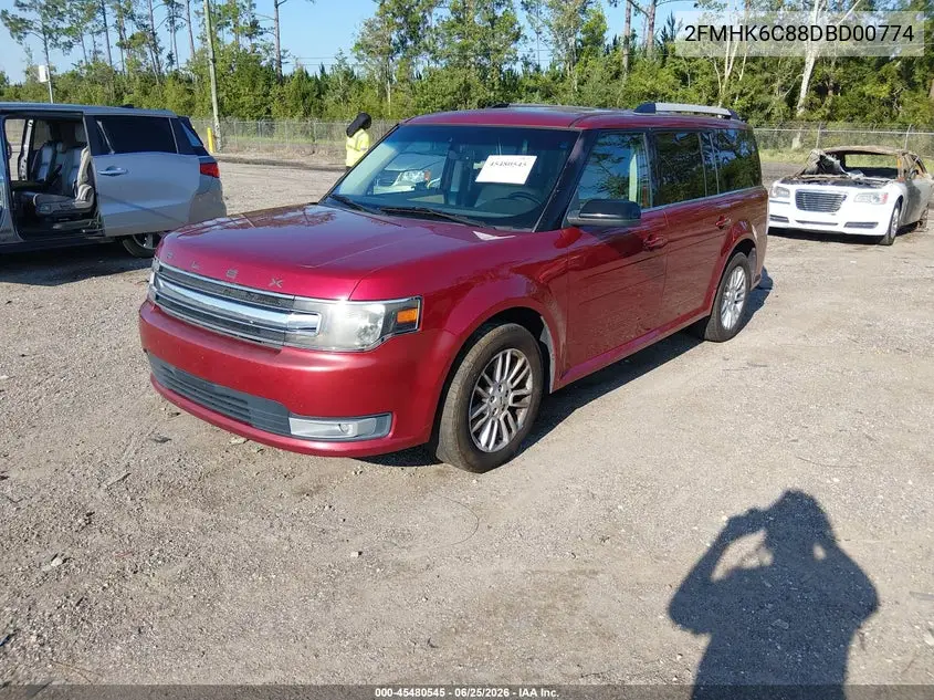 2013 Ford Flex Sel VIN: 2FMHK6C88DBD00774 Lot: 45480545