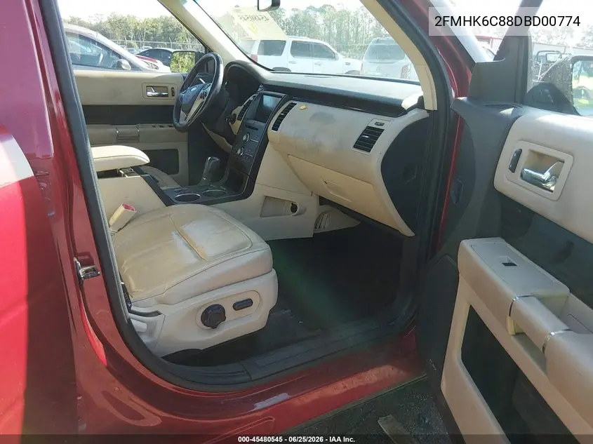 2013 Ford Flex Sel VIN: 2FMHK6C88DBD00774 Lot: 45480545