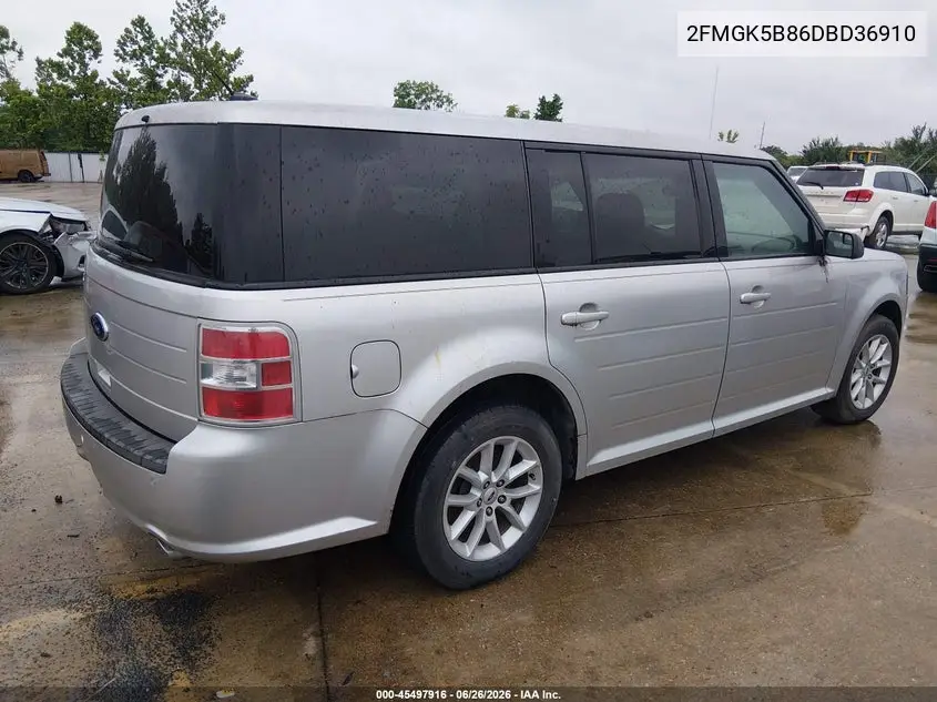 2013 Ford Flex Se VIN: 2FMGK5B86DBD36910 Lot: 45497916