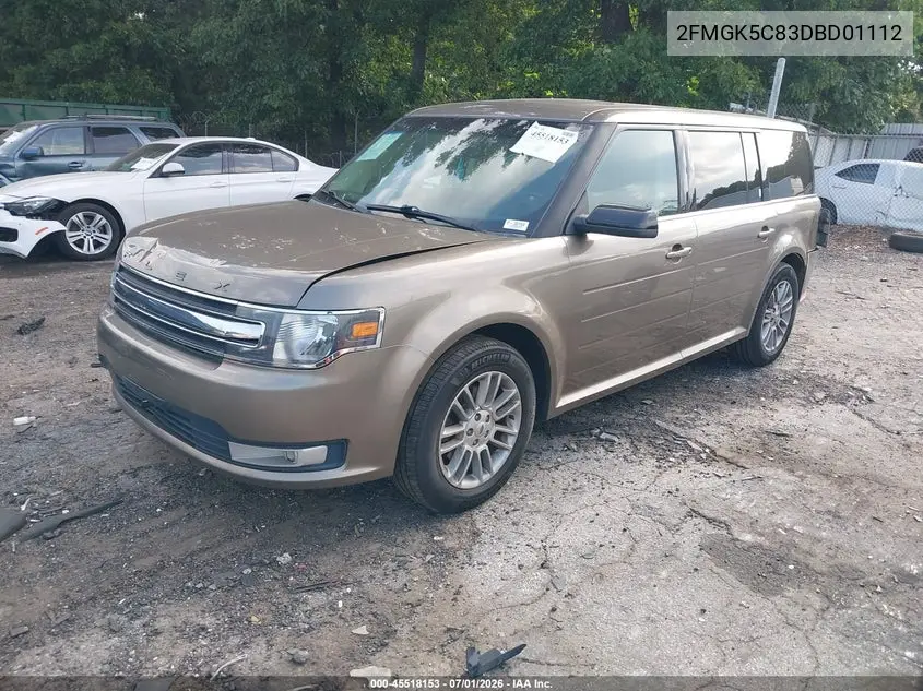 2013 Ford Flex Sel VIN: 2FMGK5C83DBD01112 Lot: 45518153