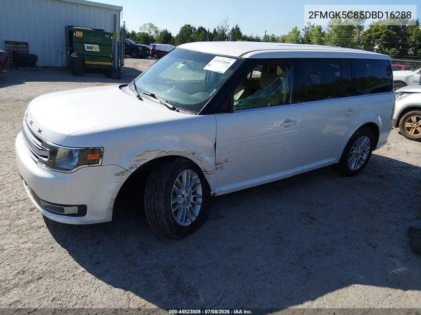 2013 Ford Flex Sel VIN: 2FMGK5C85DBD16288 Lot: 45523808