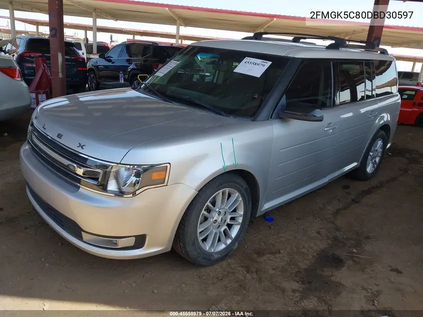 2013 Ford Flex Sel VIN: 2FMGK5C80DBD30597 Lot: 45558979
