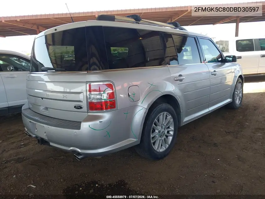 2013 Ford Flex Sel VIN: 2FMGK5C80DBD30597 Lot: 45558979