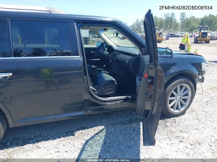 2013 Ford Flex Limited VIN: 2FMHK6D82DBD08934 Lot: 45561367