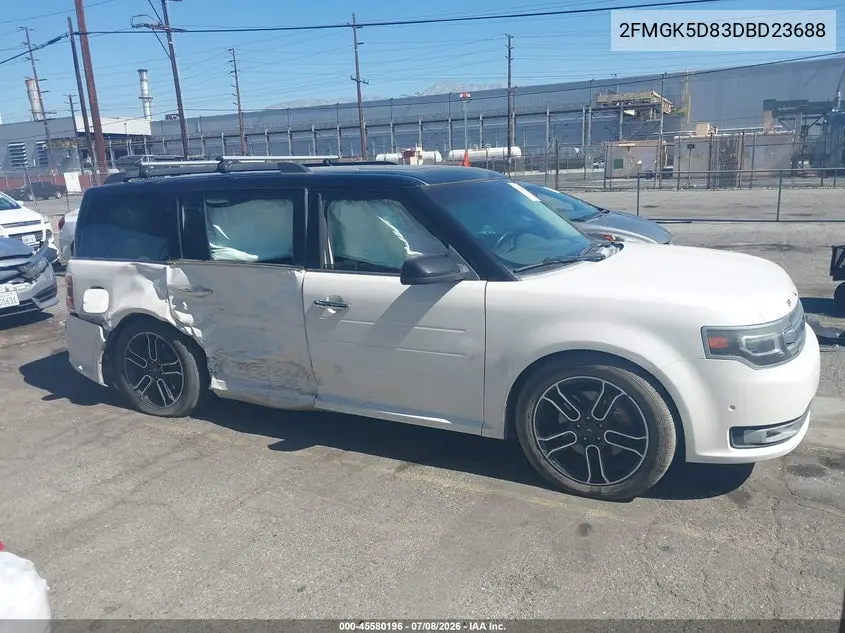 2013 Ford Flex Limited VIN: 2FMGK5D83DBD23688 Lot: 45580196