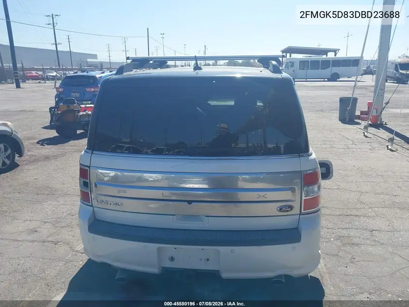 2013 Ford Flex Limited VIN: 2FMGK5D83DBD23688 Lot: 45580196