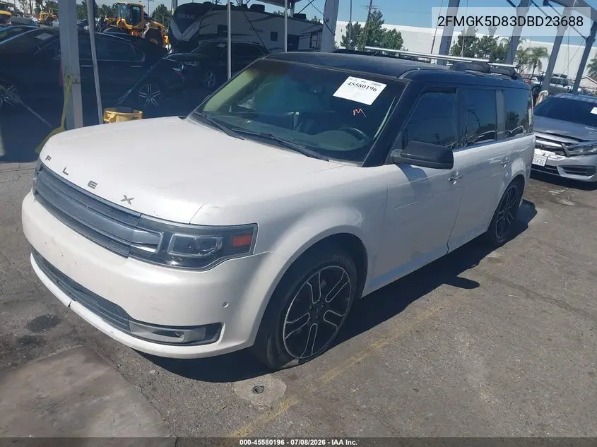 2013 Ford Flex Limited VIN: 2FMGK5D83DBD23688 Lot: 45580196