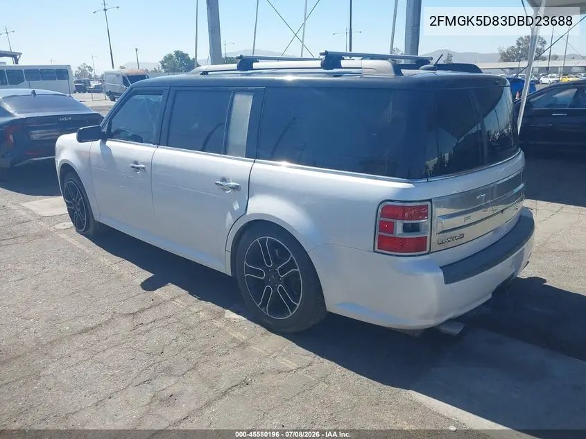 2013 Ford Flex Limited VIN: 2FMGK5D83DBD23688 Lot: 45580196