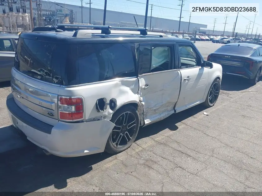 2013 Ford Flex Limited VIN: 2FMGK5D83DBD23688 Lot: 45580196