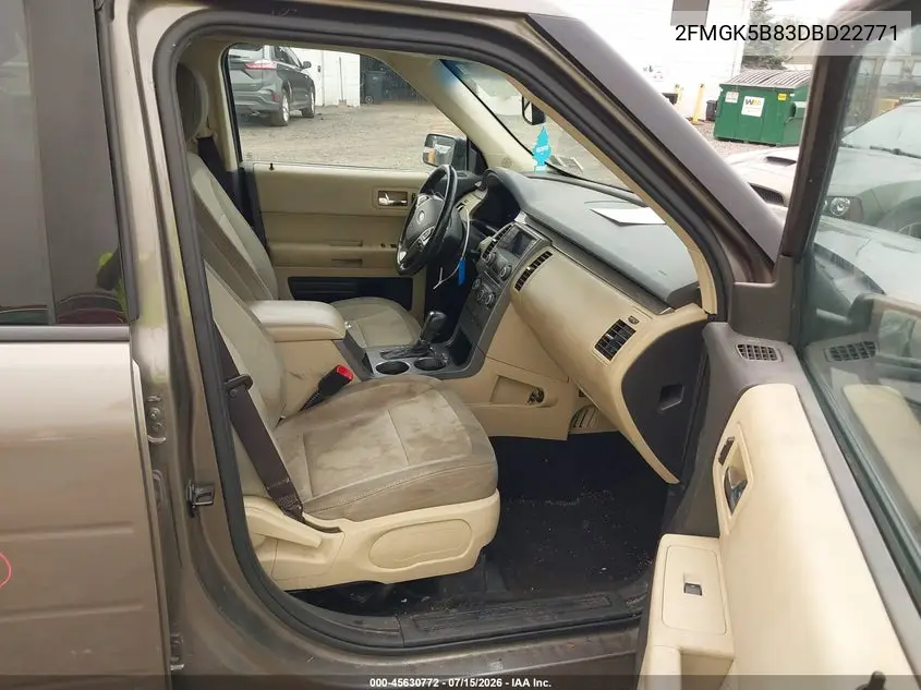 2013 Ford Flex Se VIN: 2FMGK5B83DBD22771 Lot: 45630772