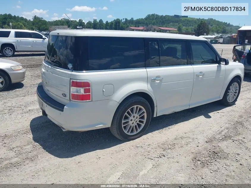 2013 Ford Flex Sel VIN: 2FMGK5C80DBD17834 Lot: 45650284