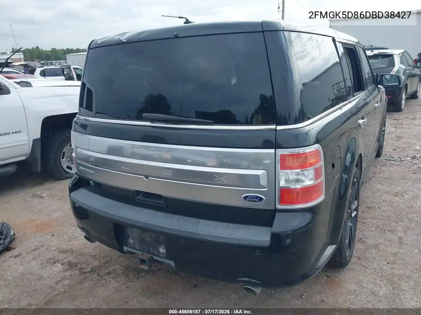 2013 Ford Flex Limited VIN: 2FMGK5D86DBD38427 Lot: 45656187