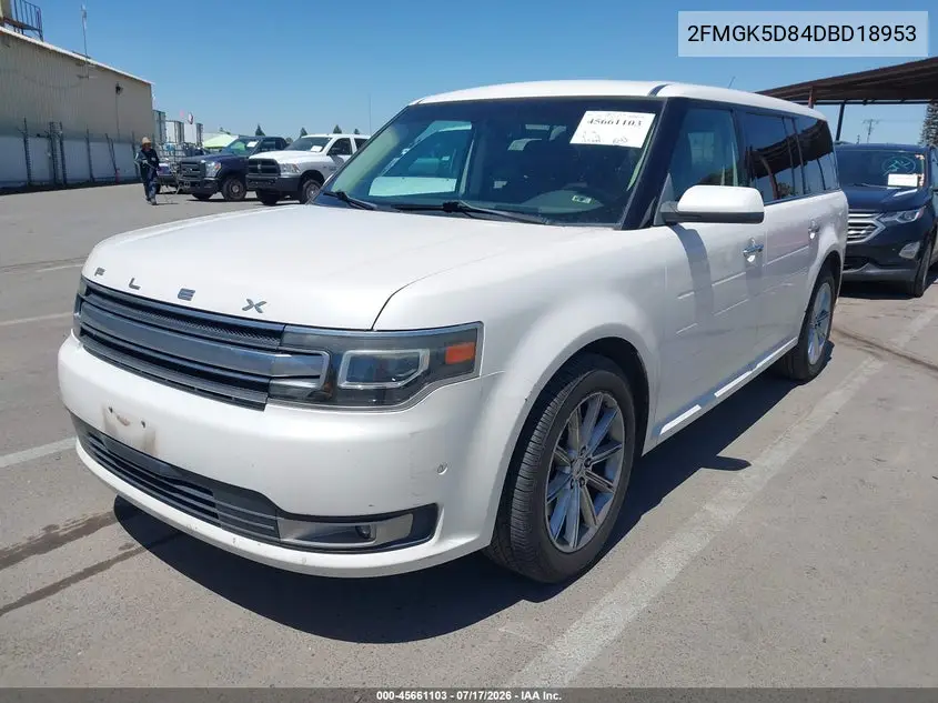 2013 Ford Flex Limited VIN: 2FMGK5D84DBD18953 Lot: 45661103