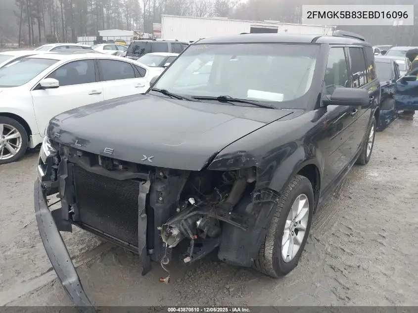 2FMGK5B83EBD16096 2014 Ford Flex Se