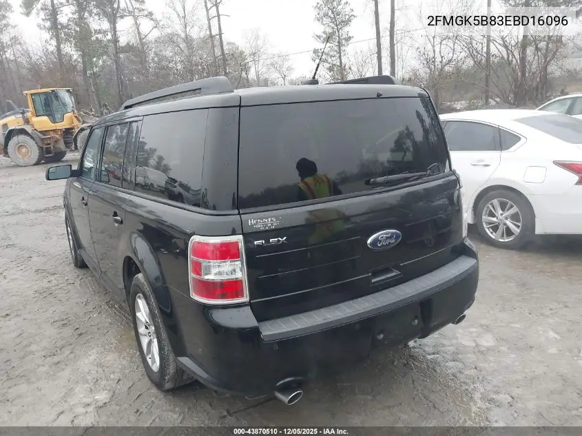 2FMGK5B83EBD16096 2014 Ford Flex Se