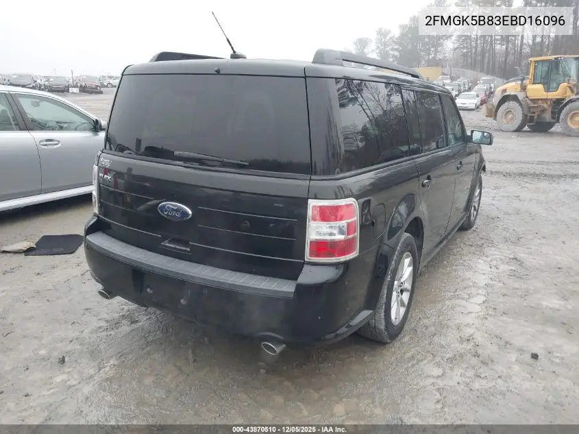 2FMGK5B83EBD16096 2014 Ford Flex Se