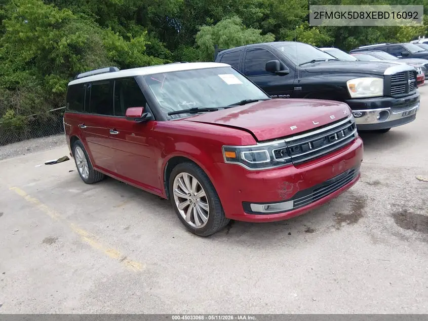 2FMGK5D8XEBD16092 2014 Ford Flex Limited
