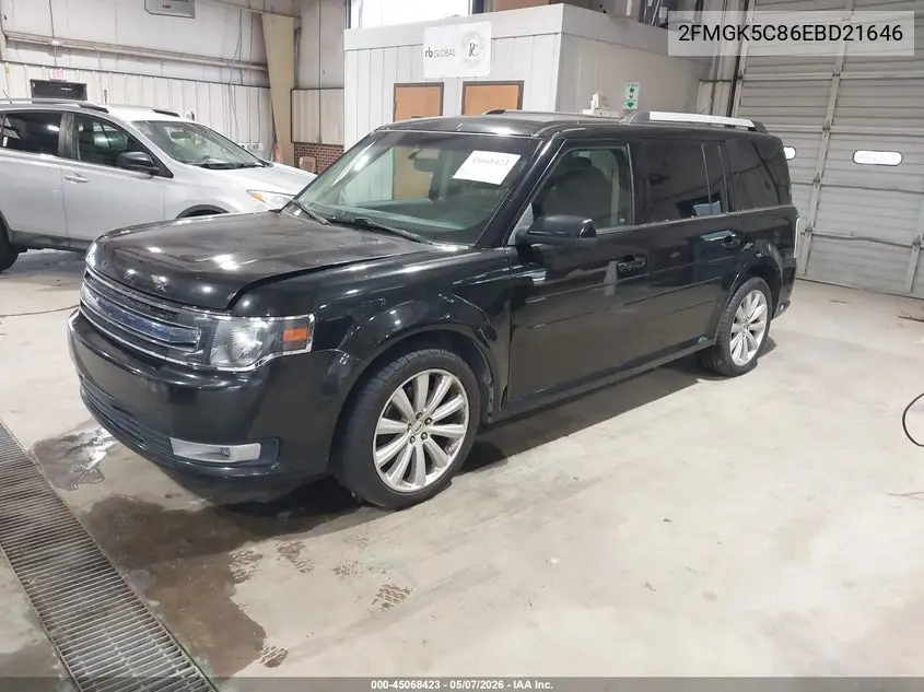 2014 Ford Flex Sel VIN: 2FMGK5C86EBD21646 Lot: 45068423