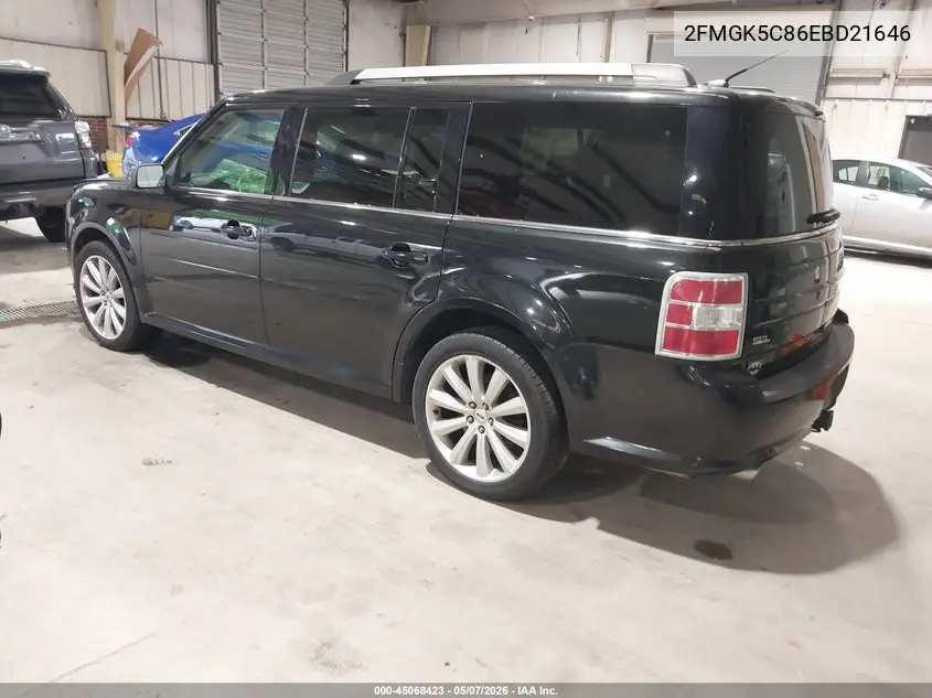 2014 Ford Flex Sel VIN: 2FMGK5C86EBD21646 Lot: 45068423