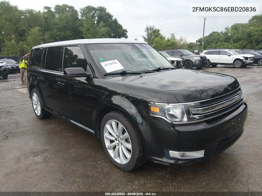 2014 Ford Flex Sel VIN: 2FMGK5C86EBD20836 Lot: 45320502