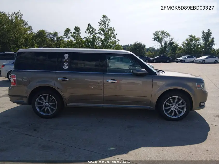 2014 Ford Flex Limited VIN: 2FMGK5D89EBD09327 Lot: 45416250