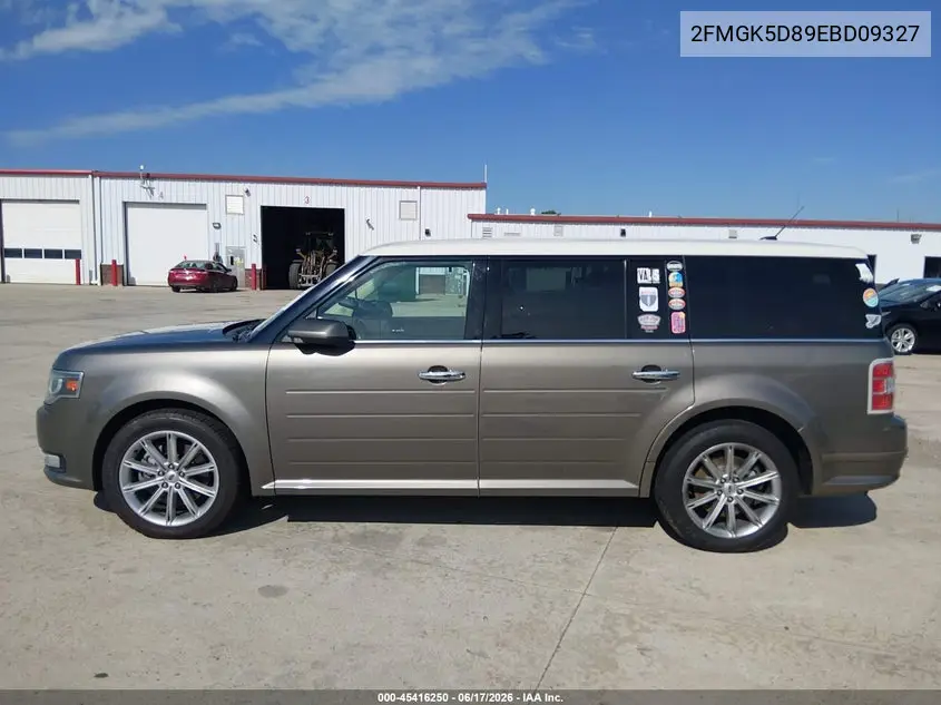 2014 Ford Flex Limited VIN: 2FMGK5D89EBD09327 Lot: 45416250