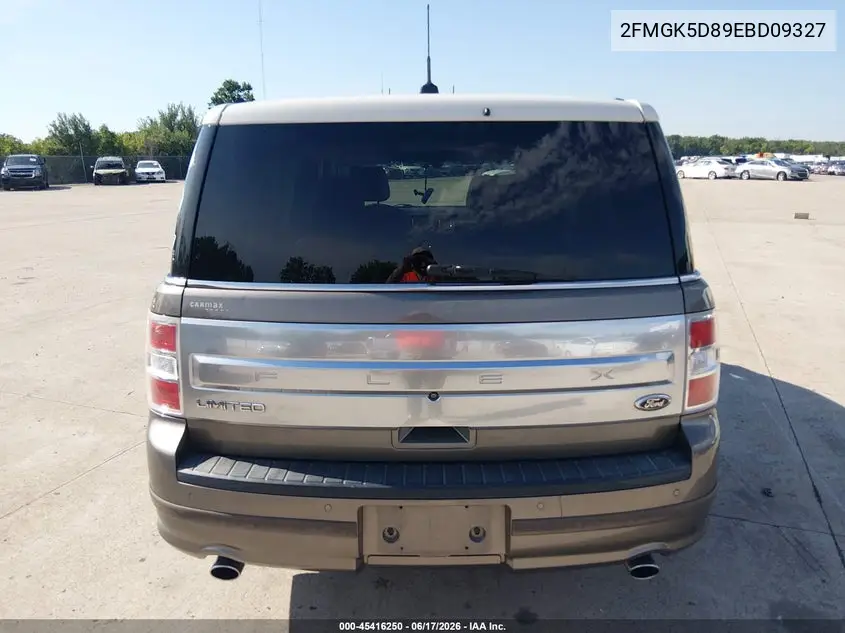 2014 Ford Flex Limited VIN: 2FMGK5D89EBD09327 Lot: 45416250