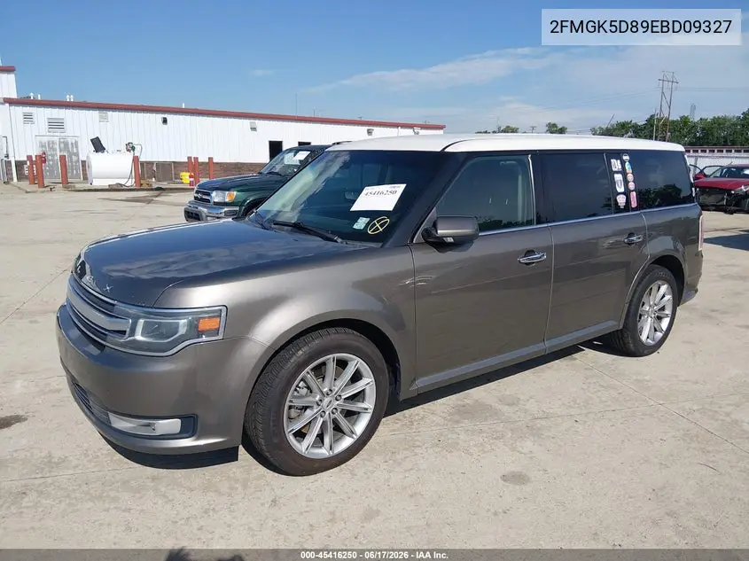 2014 Ford Flex Limited VIN: 2FMGK5D89EBD09327 Lot: 45416250