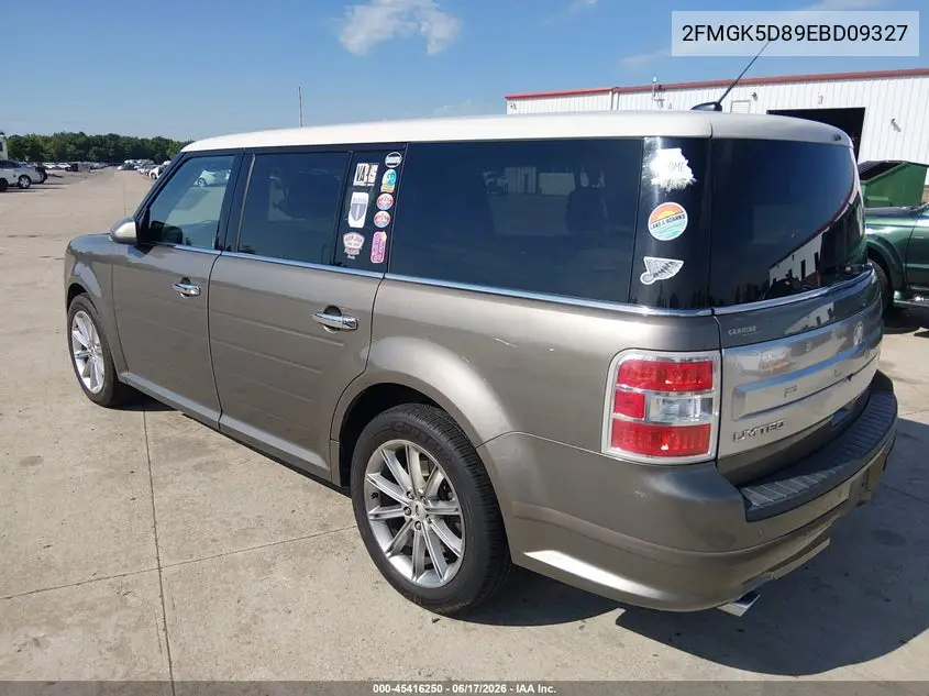 2014 Ford Flex Limited VIN: 2FMGK5D89EBD09327 Lot: 45416250