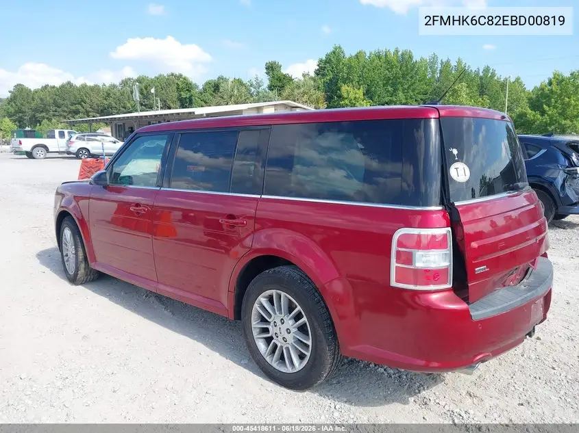 2014 Ford Flex Sel VIN: 2FMHK6C82EBD00819 Lot: 45418611