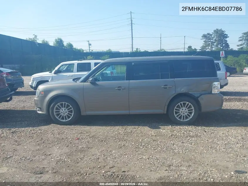2014 Ford Flex Sel VIN: 2FMHK6C84EBD07786 Lot: 45492045
