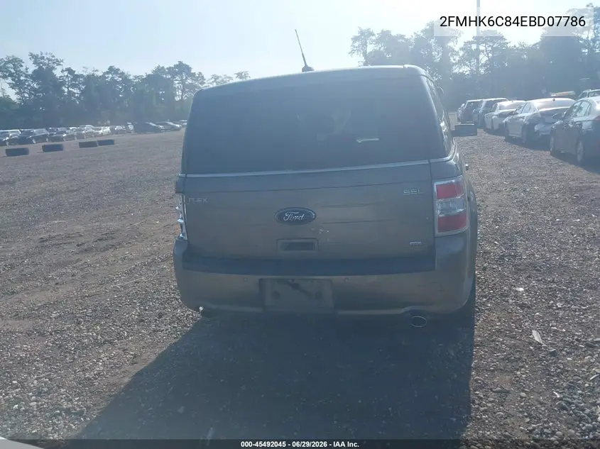 2014 Ford Flex Sel VIN: 2FMHK6C84EBD07786 Lot: 45492045