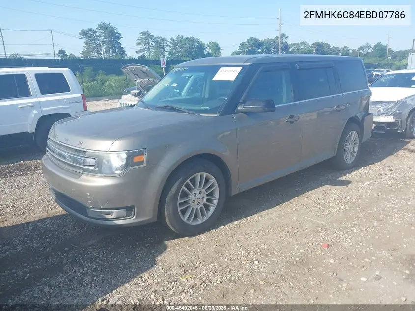 2014 Ford Flex Sel VIN: 2FMHK6C84EBD07786 Lot: 45492045